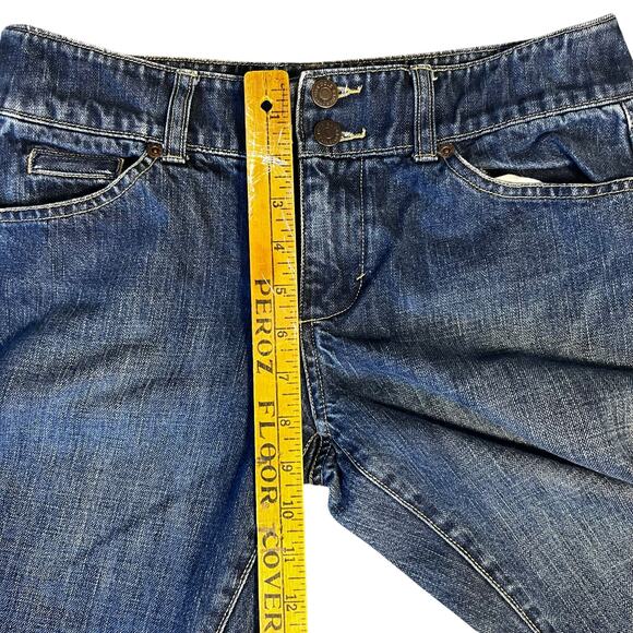 Vintage Eddie Bauer low rise boot cut women's dark denim jeans size 6 y2k - Picture 7 of 11